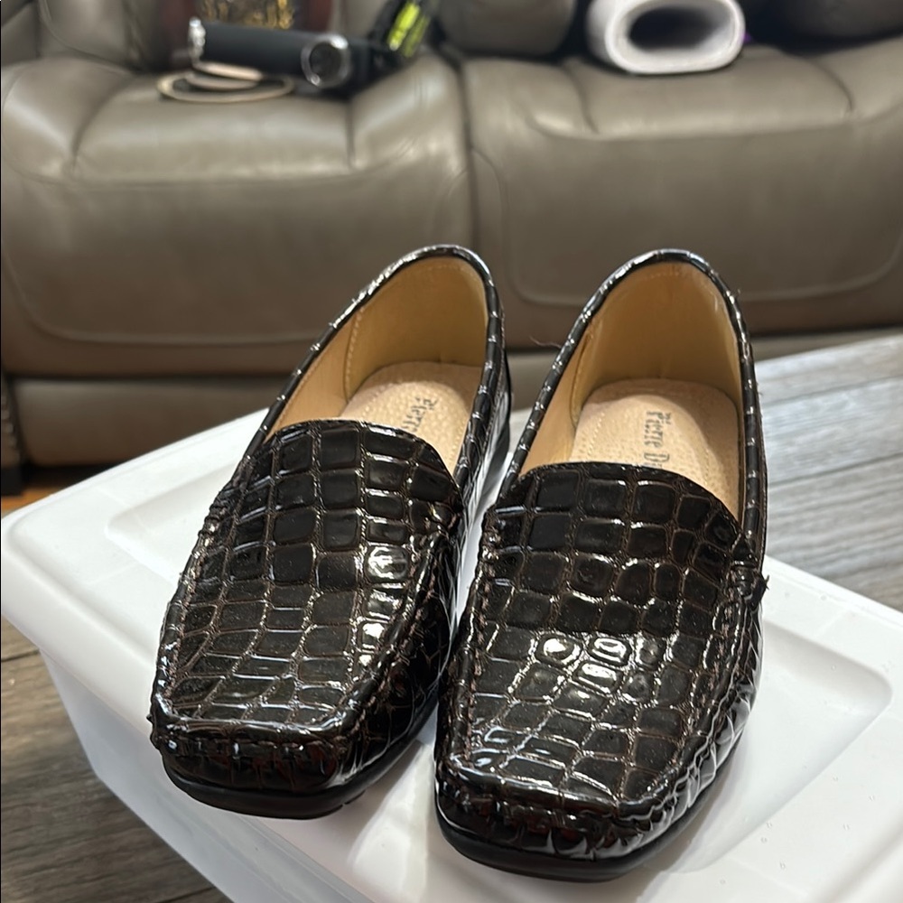 Pierre Dumas Brown Slip-On Loafers